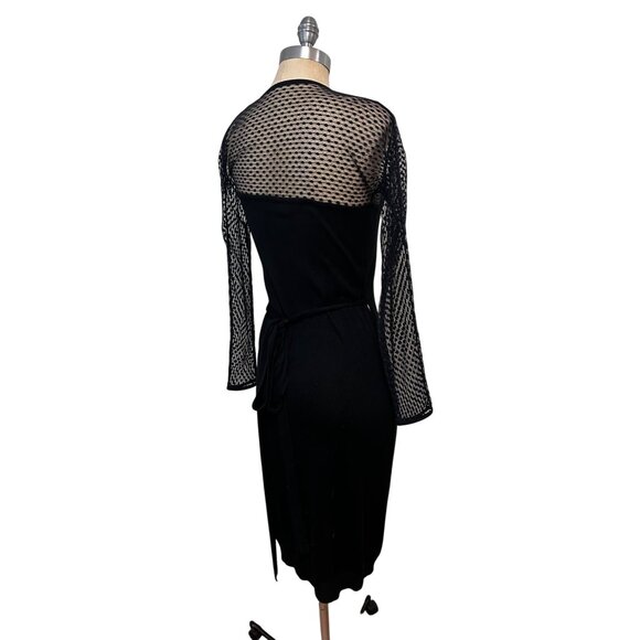 Diane Von Furstenberg DVF ZALDABIS Silk Wrap Midi Dress Small - Picture 5 of 6